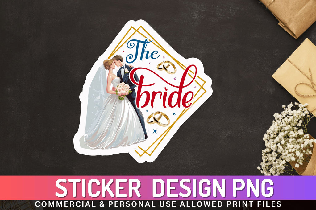 The Bride Sticker Design - So Fontsy