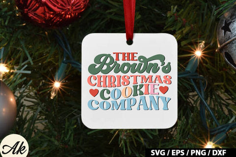 The brown's christmas cookie company Retro SVG SVG akazaddesign 