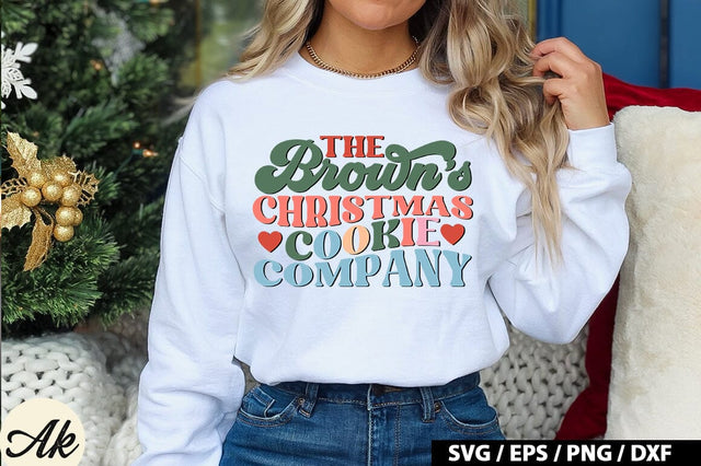 The brown's christmas cookie company Retro SVG SVG akazaddesign 