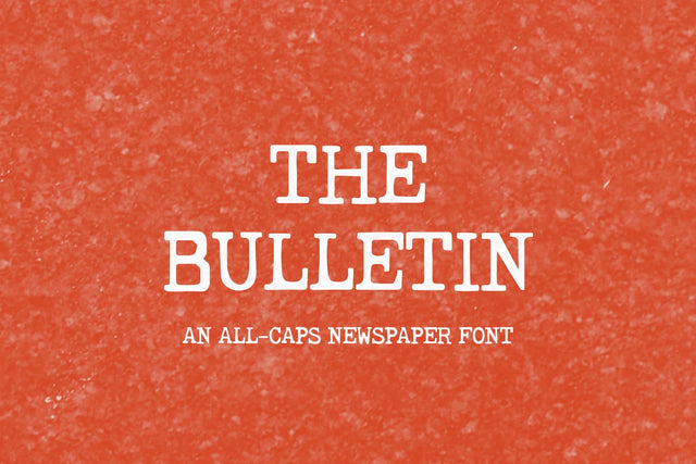 The Bulletin Typewriter Font Font Beck McCormick 