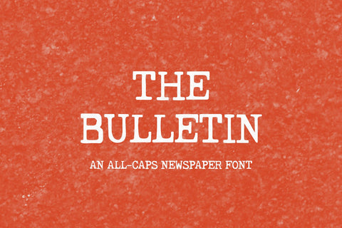 The Bulletin Typewriter Font Font Beck McCormick 