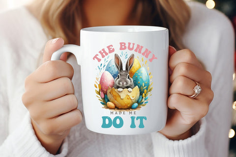 The Bunny Made Me Do It - Easter Sublimation Sublimation CraftLabSVG 