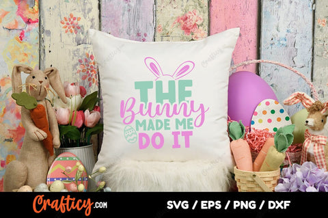 The bunny made me do it SVG Design SVG Designangry 