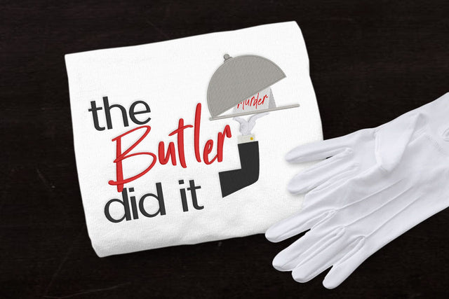The Butler Did It Whodunit Embroidery Embroidery/Applique DESIGNS Risa Rocks It 