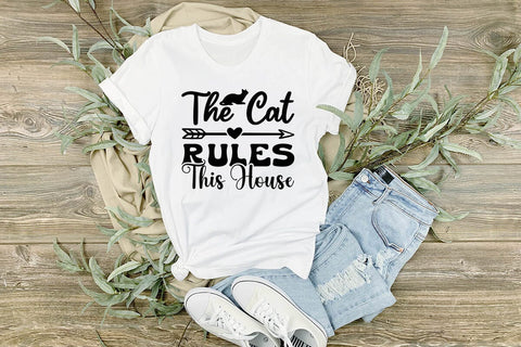 The cat rules this house SVG Angelina750 