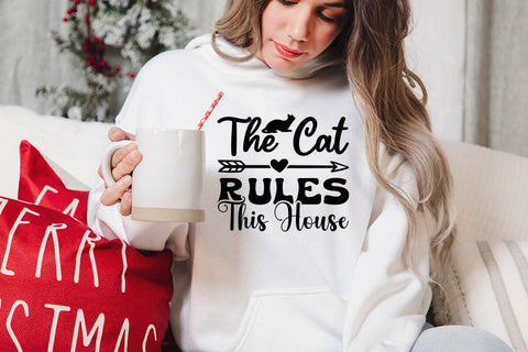 The cat rules this house SVG Angelina750 