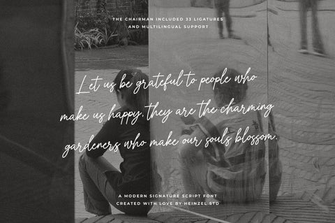 The Chairman Signature Font Font Heinzel Studio 