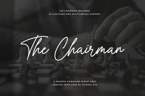 The Chairman Signature Font Font Heinzel Studio 
