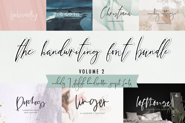 The Chic Handwriting Font Bundle Vol. 2 Font Beck McCormick 