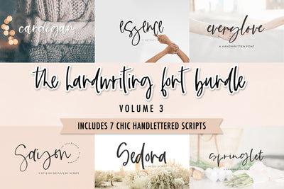 The Chic Handwriting Font Bundle Vol. 3 Font Beck McCormick 