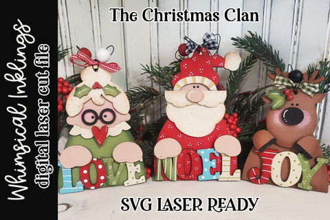 The Christmas Clan Set SVG SVG Whimsical Inklings 