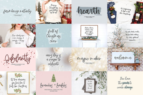 The Christmas Font Bundle Font Beck McCormick 