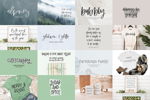 The Christmas Font Bundle Font Beck McCormick 