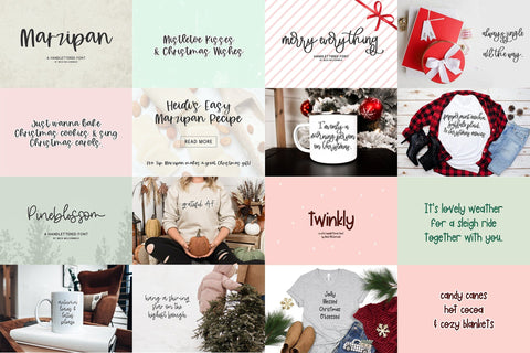 The Christmas Font Bundle Font Beck McCormick 