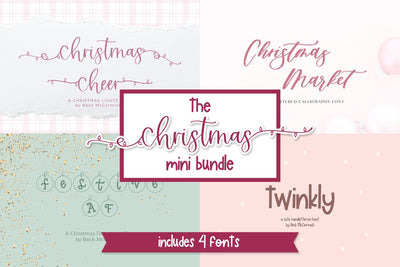 The Christmas Font Mini Bundle Font Beck McCormick 