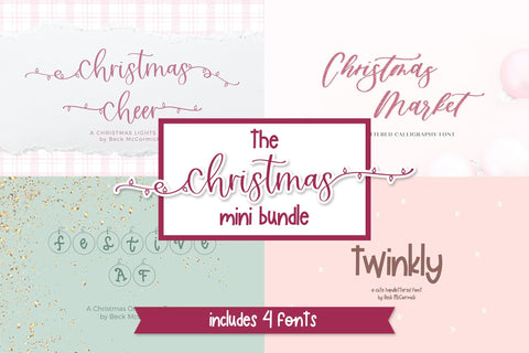 The Christmas Font Mini Bundle Font Beck McCormick 