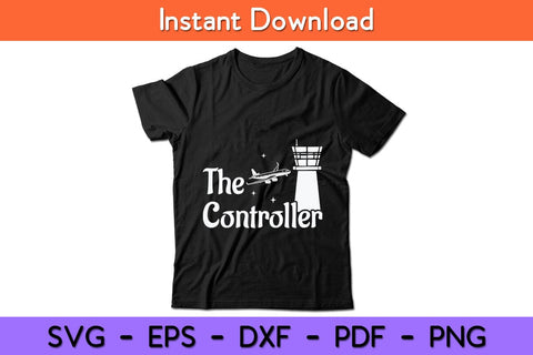 The Controller - Air Traffic Control Aircraft ATC Airfield Svg Design SVG artprintfile 