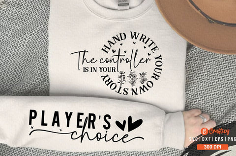 The controller is in your hand Sleeve SVG Design SVG Designangry 