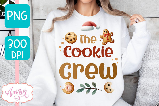 The Cookie Crew PNG | Cute Christmas PNG sublimation design Sublimation Amorclipart 