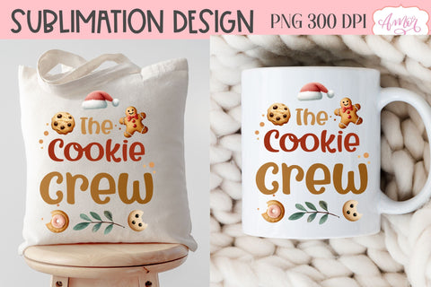 The Cookie Crew PNG | Cute Christmas PNG sublimation design Sublimation Amorclipart 