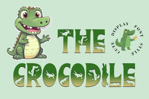 The Crocodile Font Prasetya Letter 