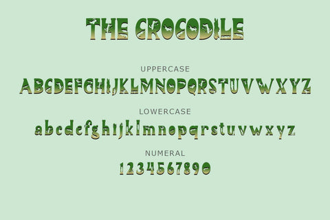 The Crocodile Font Prasetya Letter 