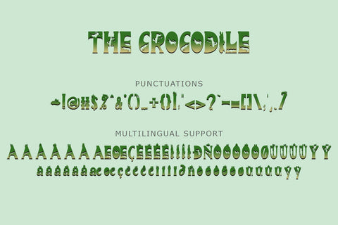 The Crocodile Font Prasetya Letter 