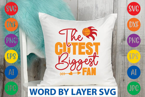 The Cutest Biggest Fan svg design SVG Rafiqul20606 