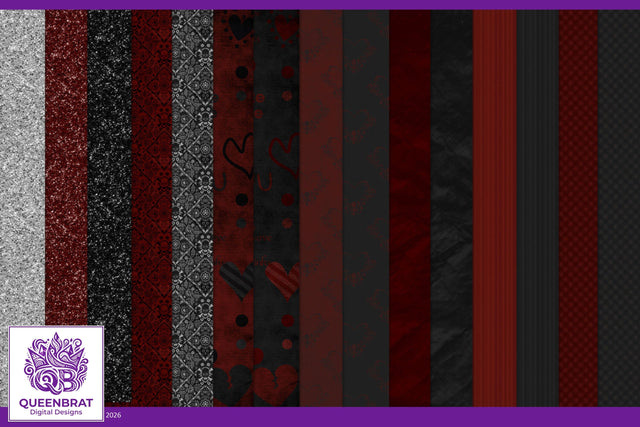 The Dark Side Papers Digital Pattern QueenBrat Digital Designs 