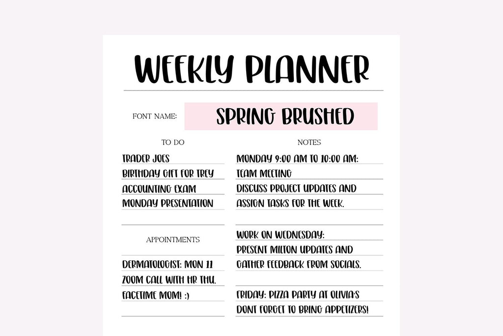 The Essential Digital Planner Font Bundle Vol. 2 - So Fontsy