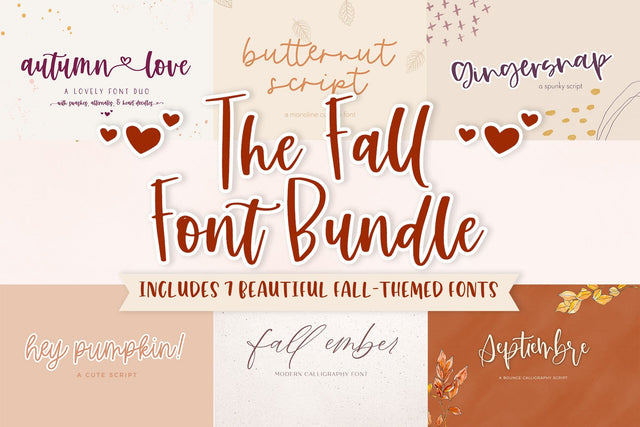 The Fall Font Bundle Font Beck McCormick 