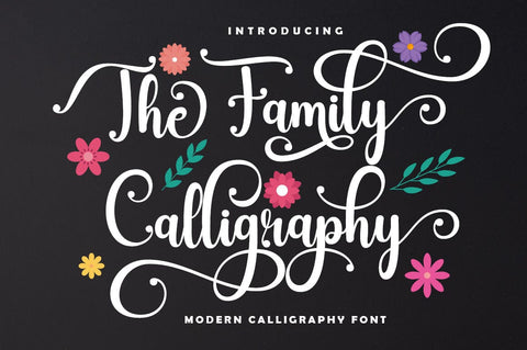 The Family Calligraphy Script Font muhammadzeky 