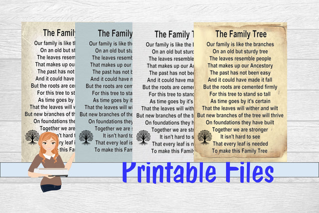 The Family Tree 3D Paper Family Creations 