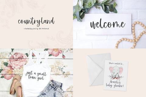The Farmhouse Font Mini Bundle Font Beck McCormick 