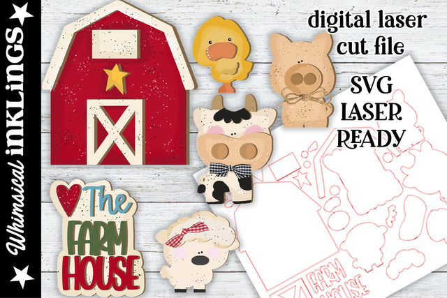 The Farmhouse Set SVG SVG Whimsical Inklings 