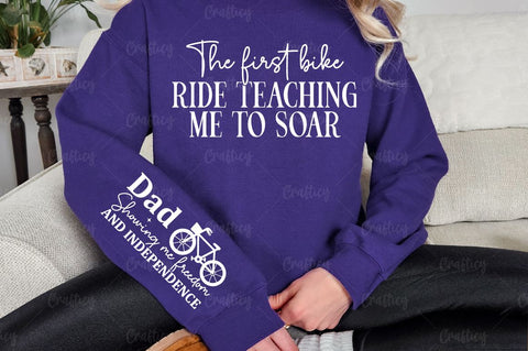 The first bike ride teaching me to soar Sleeve SVG Design SVG Designangry 