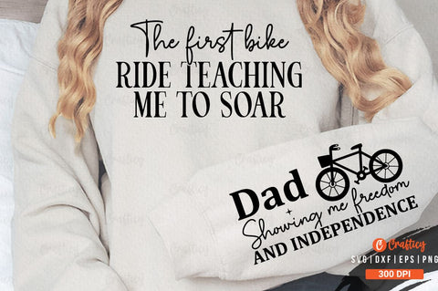 The first bike ride teaching me to soar Sleeve SVG Design SVG Designangry 