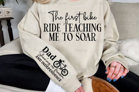 The first bike ride teaching me to soar Sleeve SVG Design SVG Designangry 