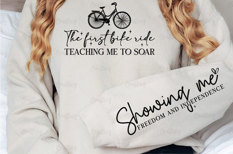 The first bike ride teaching me to soar Sleeve SVG Design SVG Designangry 