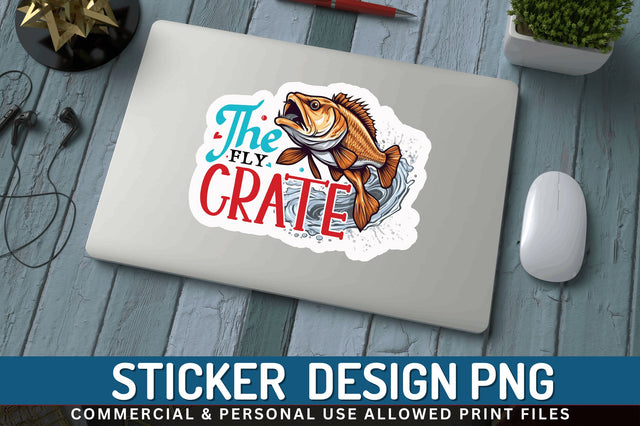 The fly crate sticker Design Sublimation Regulrcrative 