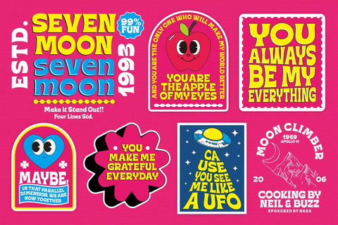 The Fontastic Bundle – Your Ultimate Font Compilation! Font Four Lines Std. 