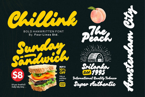 The Fontastic Bundle – Your Ultimate Font Compilation! Font Four Lines Std. 