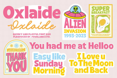 The Fontastic Bundle – Your Ultimate Font Compilation! Font Four Lines Std. 