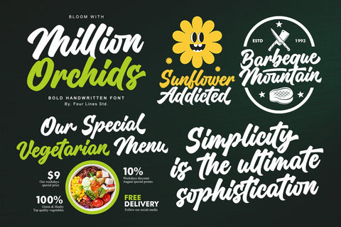The Fontastic Bundle – Your Ultimate Font Compilation! Font Four Lines Std. 