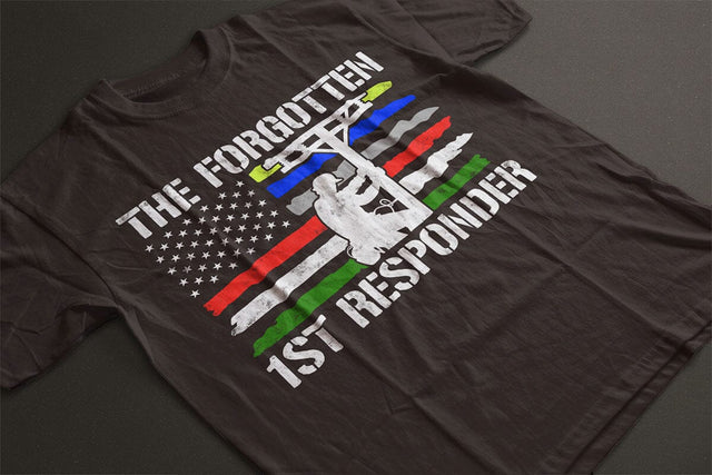 The Forgotten First Responder Tribute To Electrical Lineman T-Shirt SVG DesignDestine 