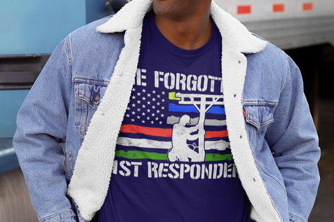 The Forgotten First Responder Tribute To Electrical Lineman T-Shirt SVG DesignDestine 