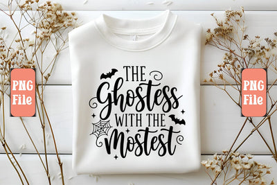 The Ghostess with the Mostest PNG Design Sublimation Craftlabsvg24 