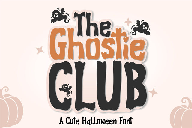 The Ghostie Club | Cute Halloween Font Font TonisArtStudio 