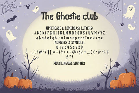 The Ghostie Club | Cute Halloween Font Font TonisArtStudio 