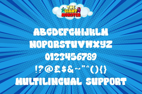 The Giant Monster - 3d Display Font Font Mozzatype 